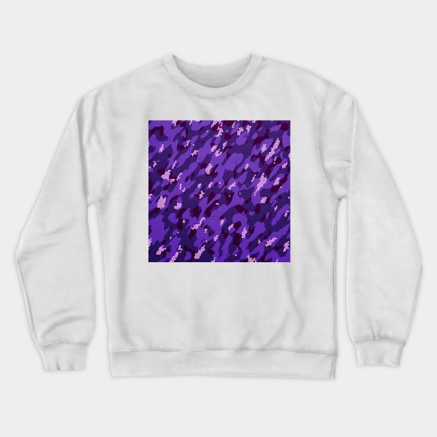 Camouflage - Purple Crewneck Sweatshirt by Tshirtstory